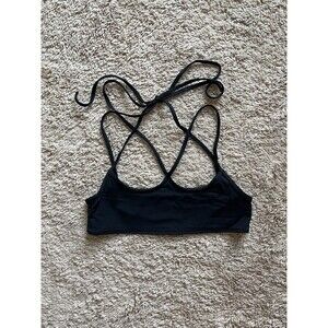 Frankies Bikinis Aleisha Strappy Bikini Top in Black Size MEDIUM